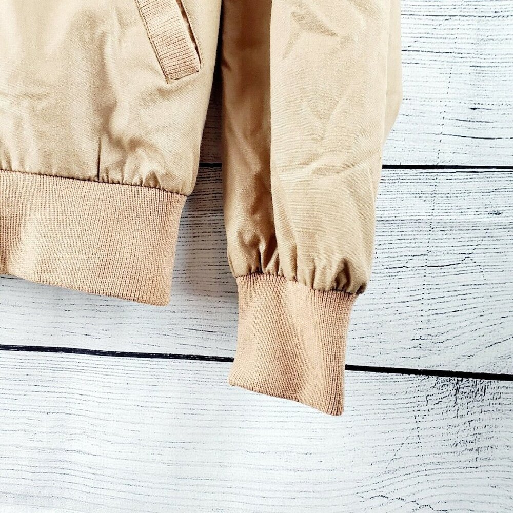 Vintage Members Only Brown Jacket By Fabil Classic Design Zip Youth Size 16 EVC - Picture 4 of 9